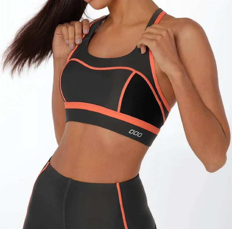 Accentuate Sports Bra In Titanium