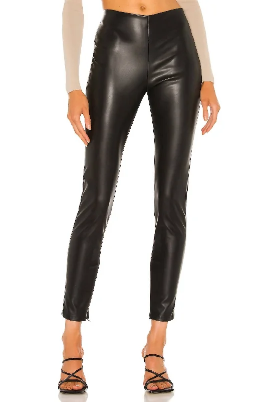 Berdine Faux Leather Legging In Black