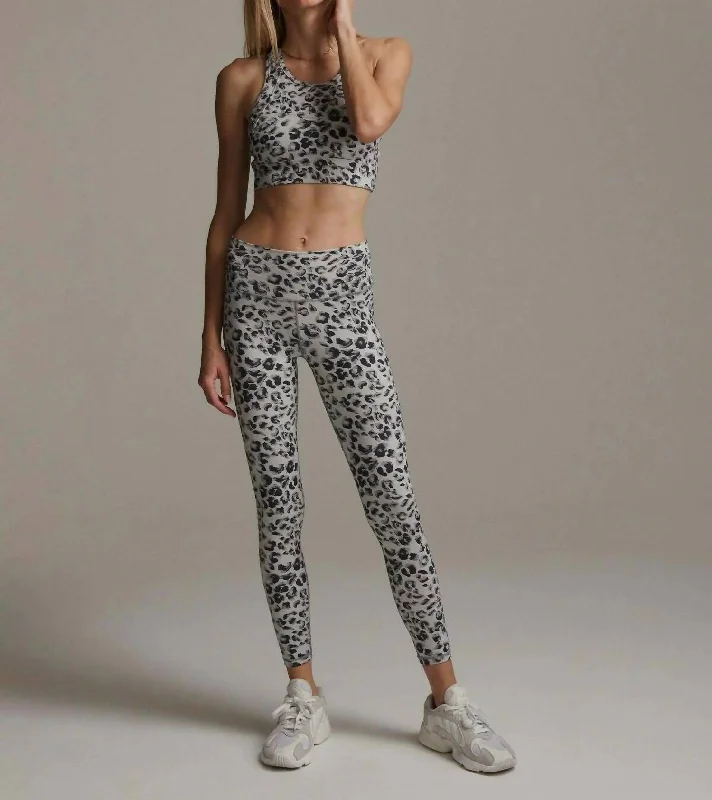 Century Legging In Grey Blue Cheetah