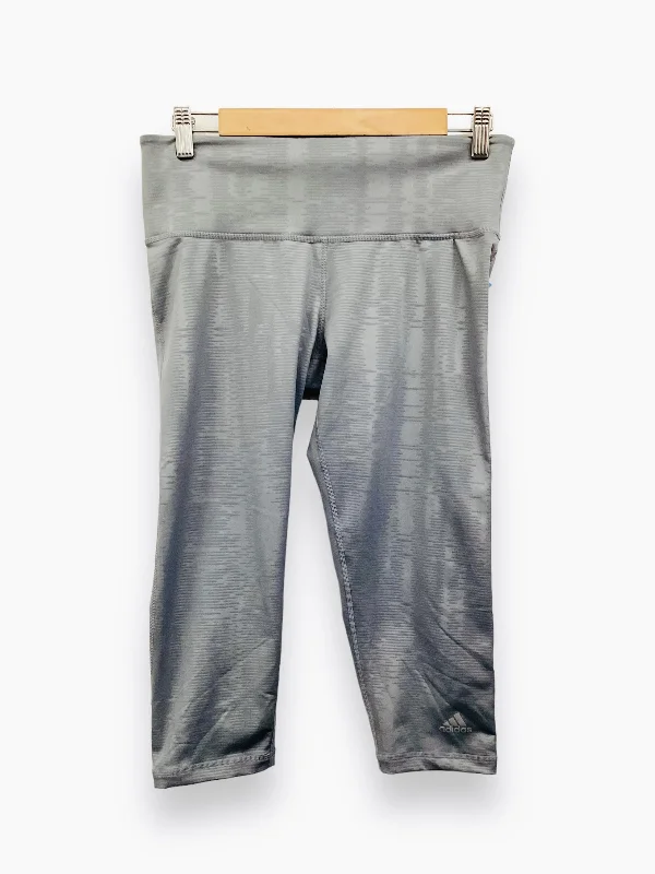 Grey Athletic Capris Adidas, Size M