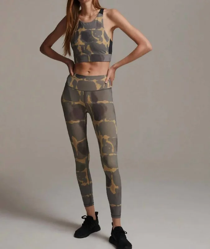 Luna Legging In Golden Tie Dye