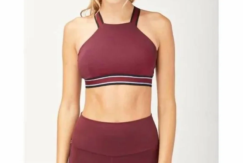 Speed Bra In Wine