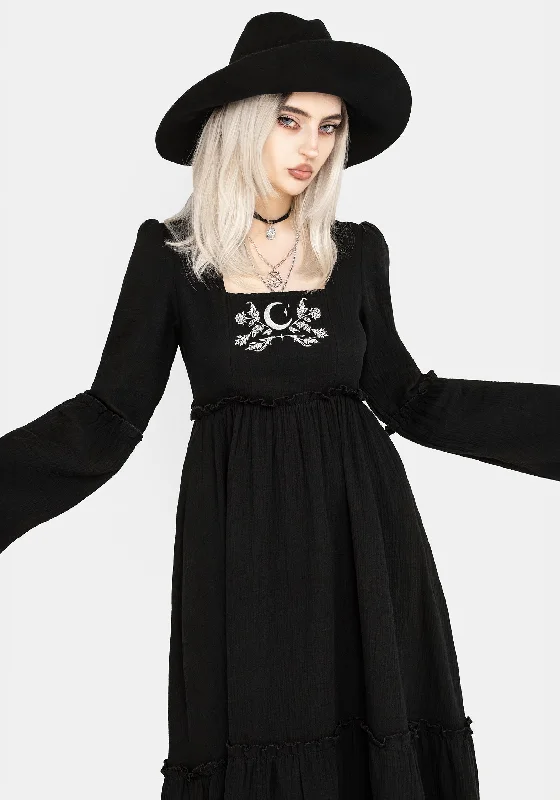 Aradia Embroidered Midi Dress