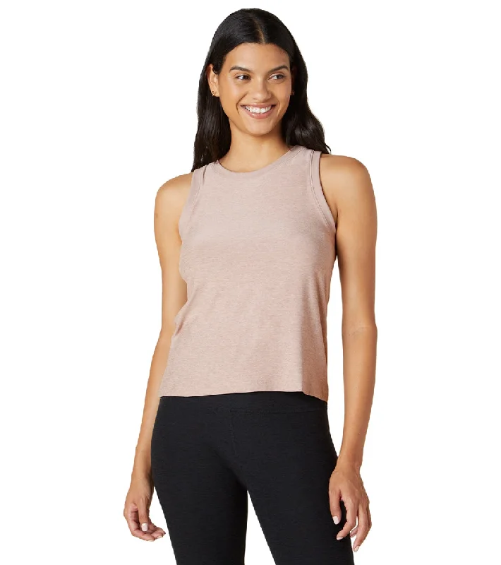 Beyond Yoga Featherweight Spacedye Rebalance Tank Chai