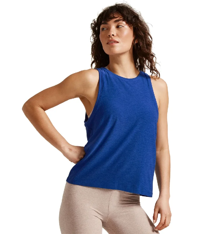 Beyond Yoga Featherweight Spacedye Rebalance Tank Electric Royal Heather