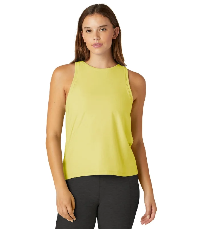 Beyond Yoga Featherweight Spacedye Rebalance Tank Powder Lemon Heather