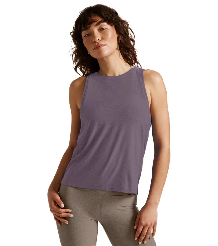 Beyond Yoga Featherweight Spacedye Rebalance Tank Purple Haze Heather