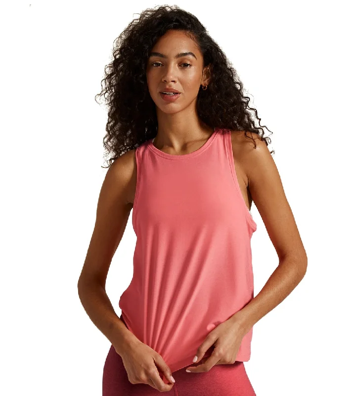 Beyond Yoga Featherweight Spacedye Rebalance Tank Sun Kissed Coral Heather