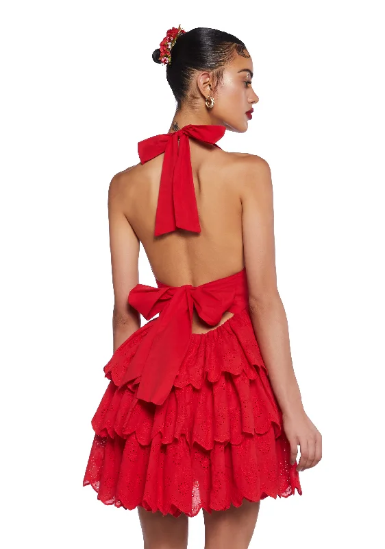 Call Me Yours Babydoll Dress - Red