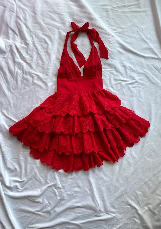 Call Me Yours Babydoll Dress - Red