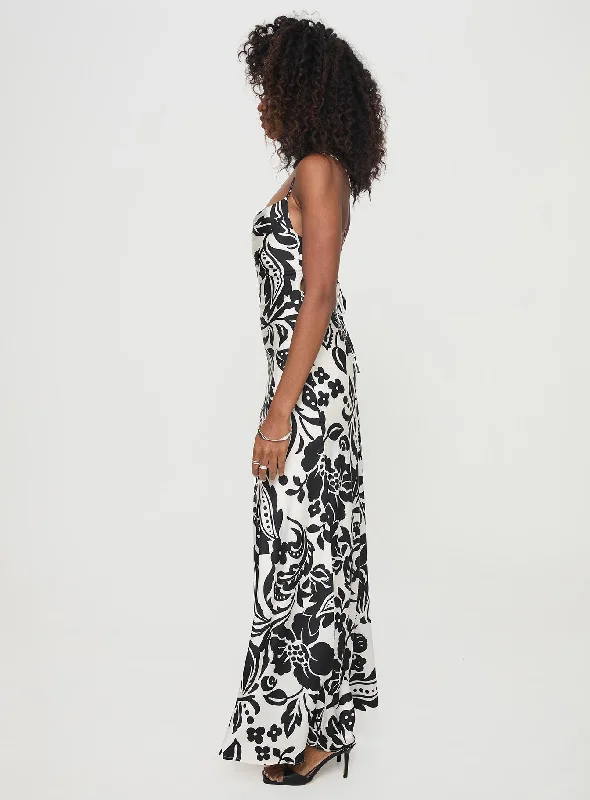 Conti Maxi Dress Black / White