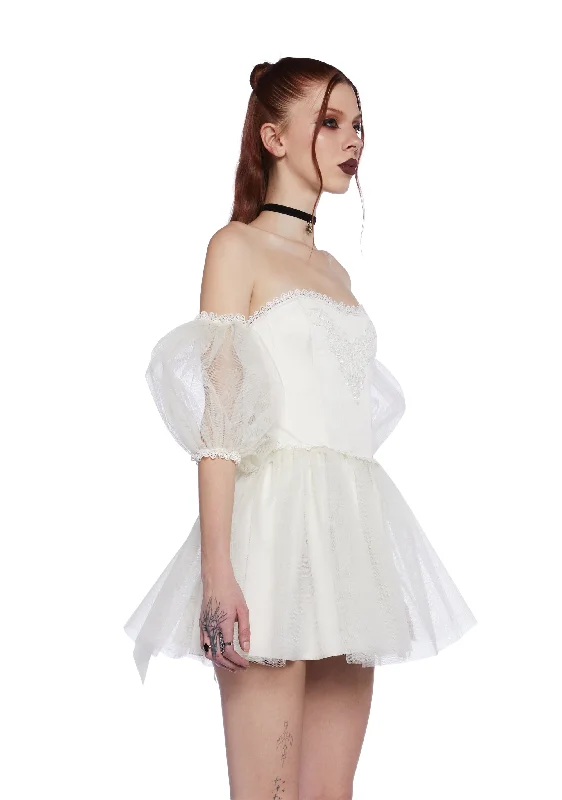 Eternal Sacrifice Mini Dress - White