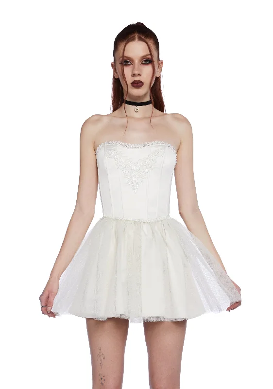 Eternal Sacrifice Mini Dress - White