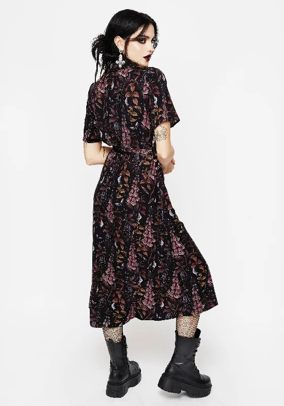 Foxglove Midi Shirt Dress