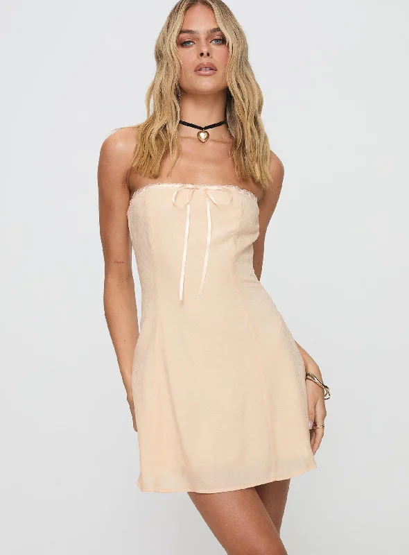 Orange County Mini Dress Peach