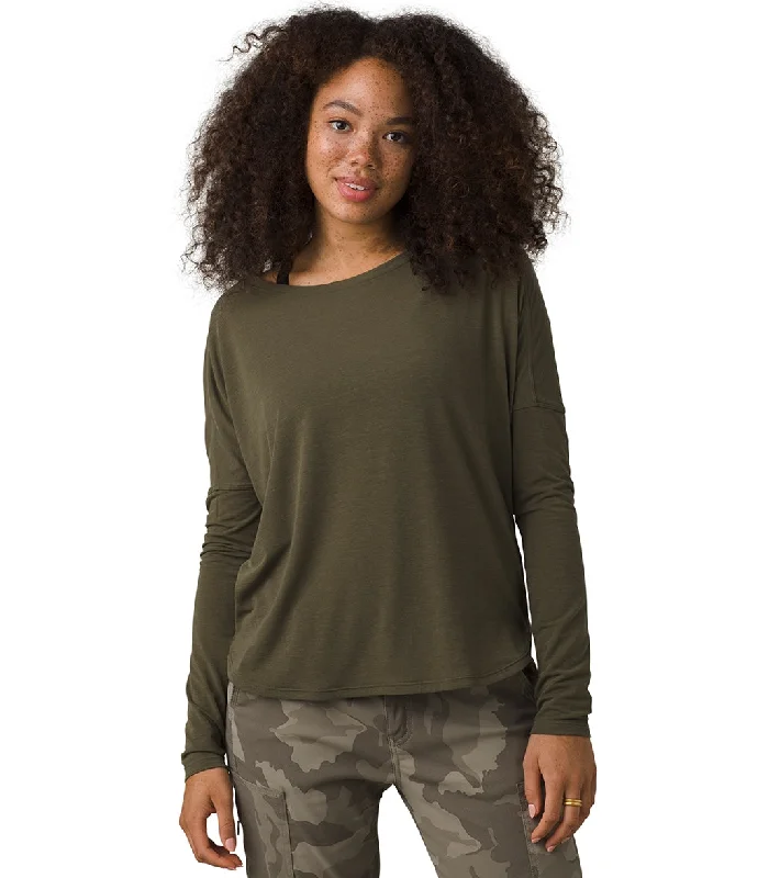 prAna Rogue Long Sleeve Yoga Top Cargo Green