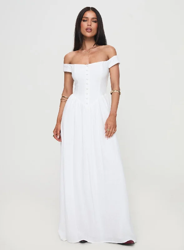 Romantic Maxi Dress White