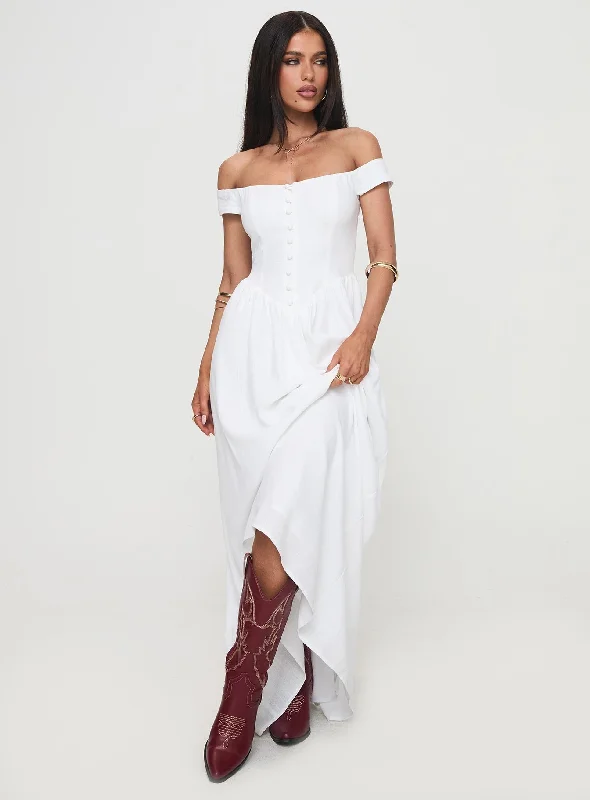 Romantic Maxi Dress White