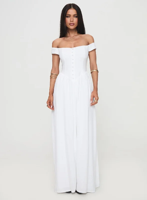 Romantic Maxi Dress White