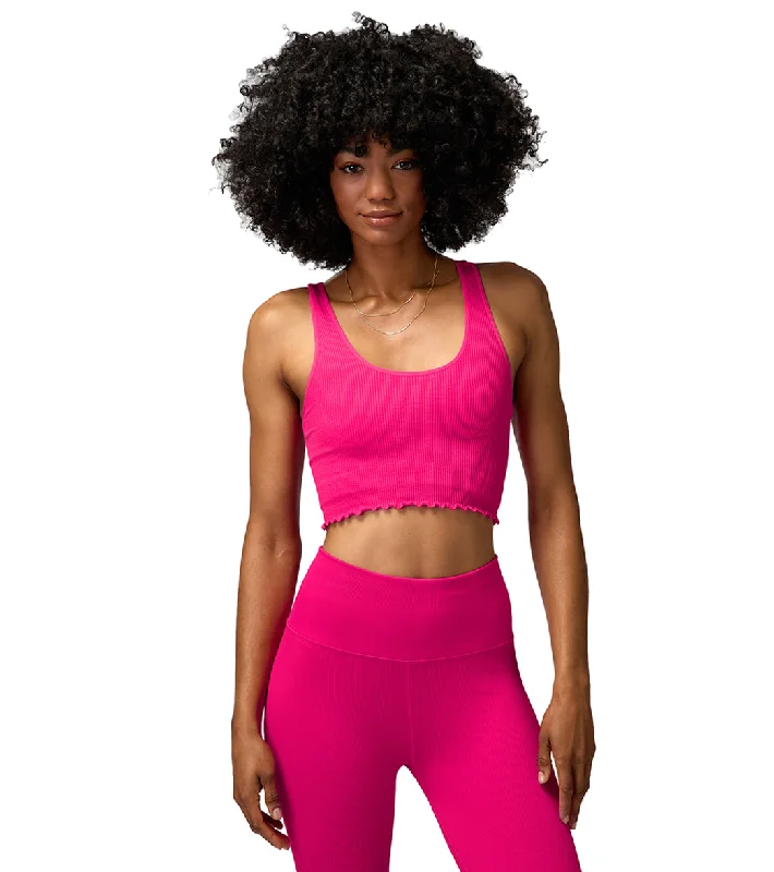 Spiritual Gangster Amor Crop Tank Magenta