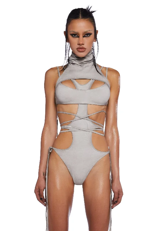 Downbeat Strappy Bleached Bodysuit