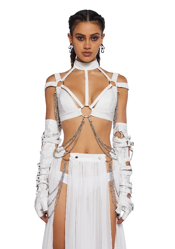 Immersed In Magic Harness Top - White