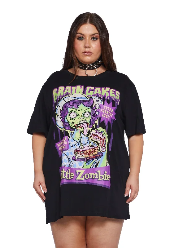 Plus Brain Food Glow In The Dark Graphic Tee