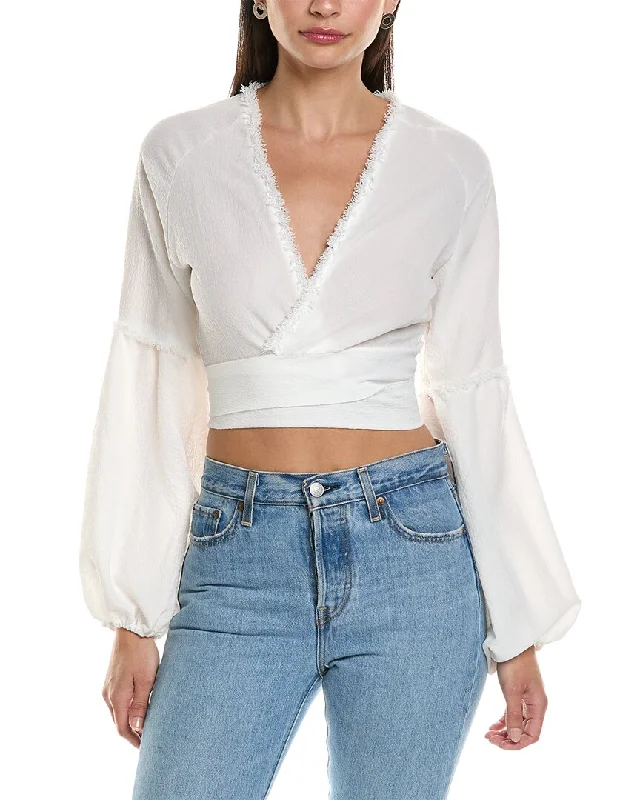 REVERIEE Bubble Crepe Top