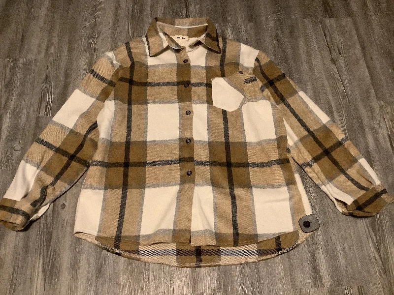 Plaid Pattern Jacket Shirt Adore, Size 1x