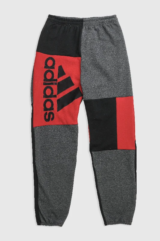 Unisex Rework Adidas Patchwork Sweatpants - M