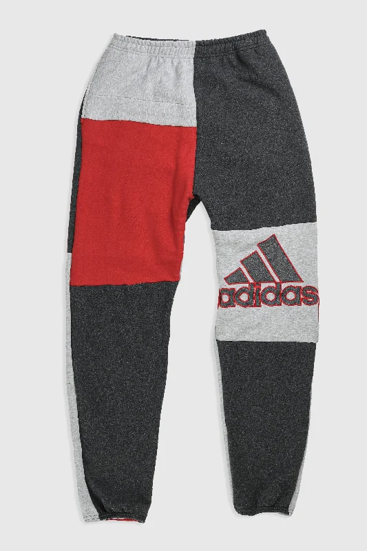 Unisex Rework Adidas Patchwork Sweatpants - M