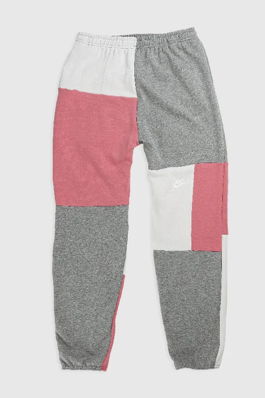 Unisex Rework Nike Patchwork Sweatpants - L