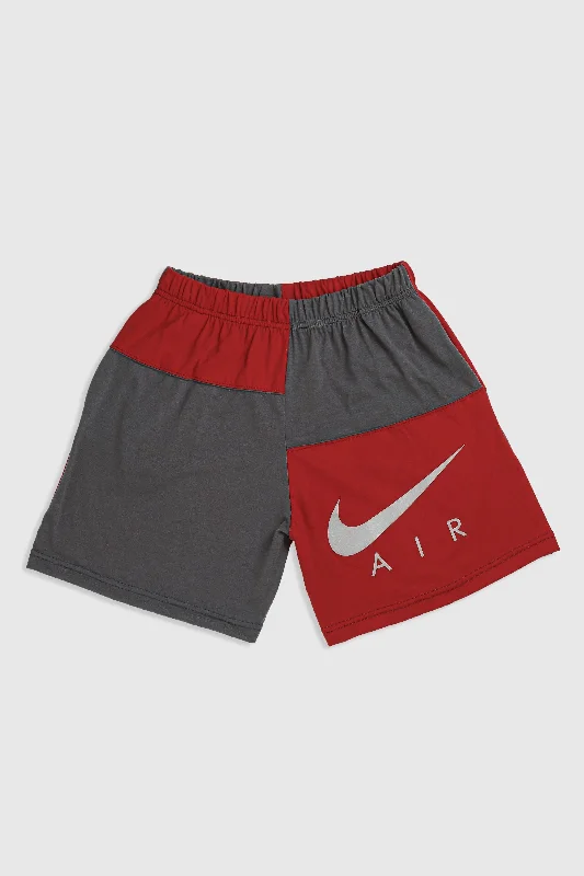 Unisex Rework Nike Patchwork Tee Shorts - S