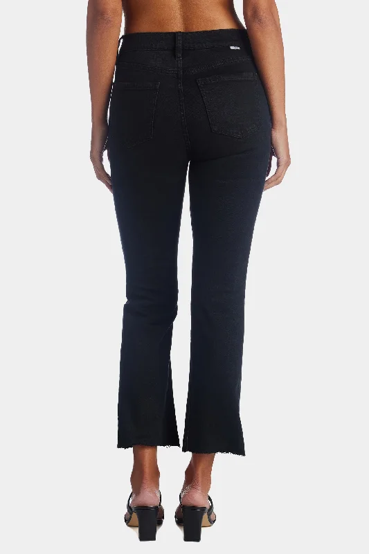 Shy Girl High Rise Crop Flare Leg Jeans