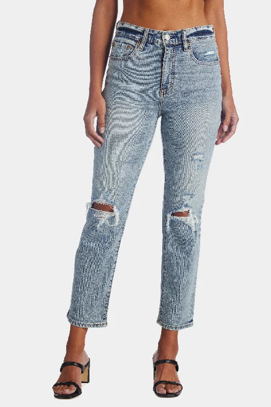 Straight Up High Rise Straight Leg Jeans