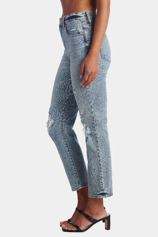 Straight Up High Rise Straight Leg Jeans