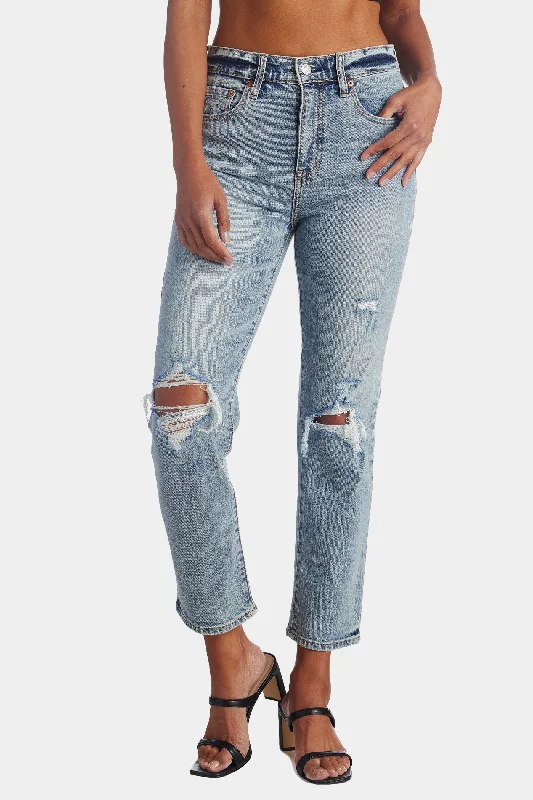 Straight Up High Rise Straight Leg Jeans