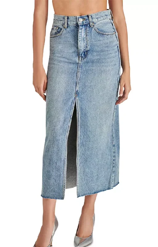 Avani Denim Skirt in Light Blue