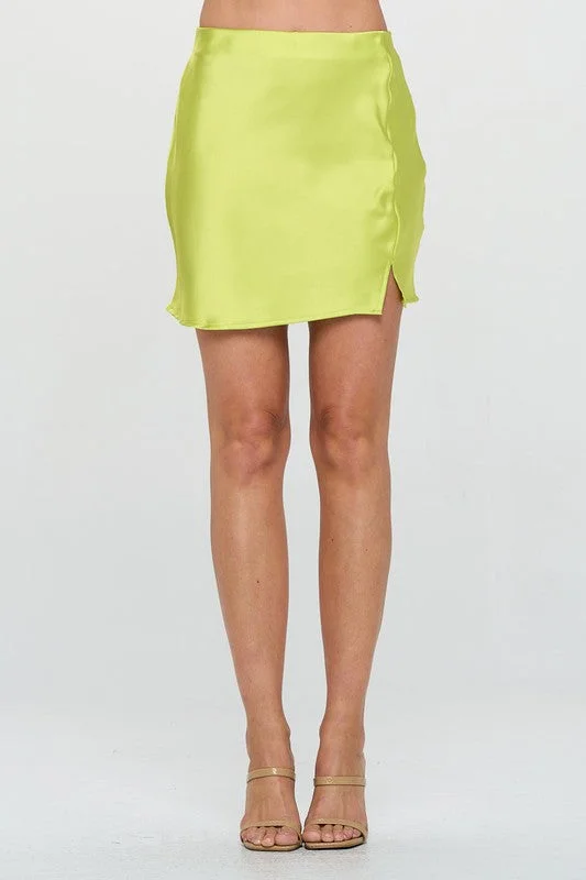 Boardwalk Nights Skirt in Neon Green