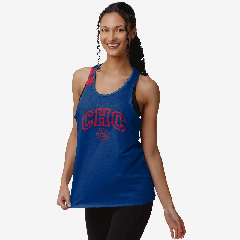 Chicago Cubs Womens Team Twist Sleeveless Top