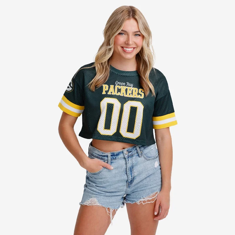 Green Bay Packers Womens Gameday Mesh Crop Top