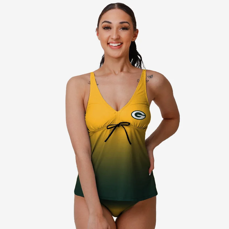 Green Bay Packers Womens Gametime Gradient Tankini