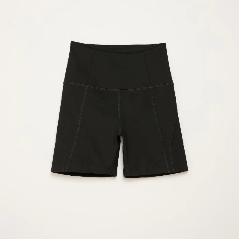 High Rise Run Short (Black)