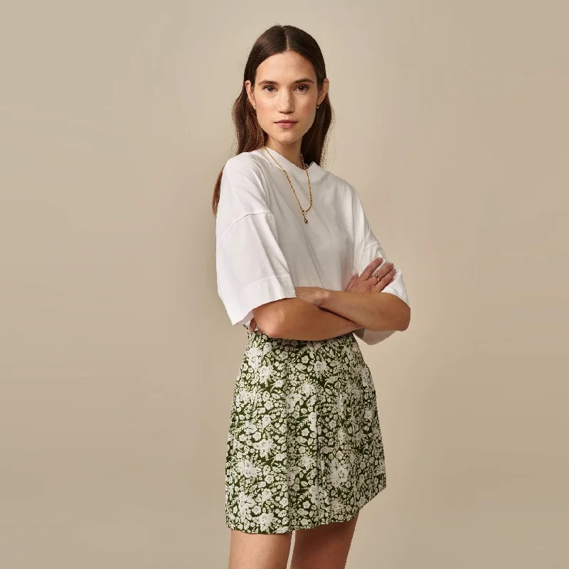 Lexie Skirt (Green Floral)