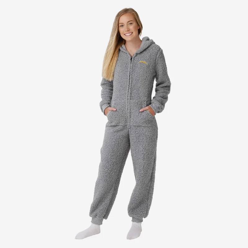 Los Angeles Chargers Womens Sherpa One Piece Pajamas