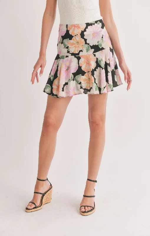 Meadows Flare Mini Skirt