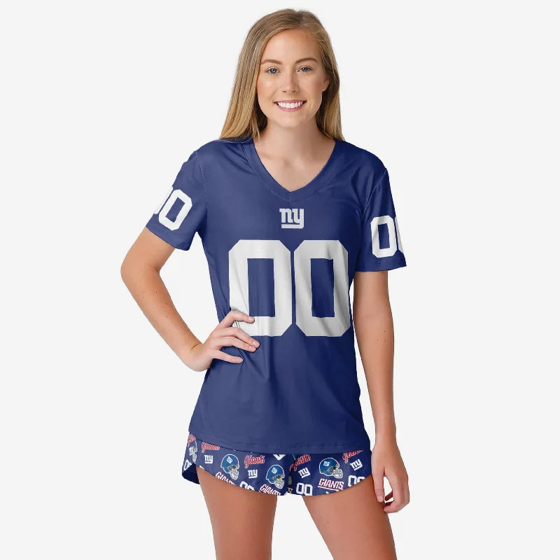 New York Giants Womens Gameday Ready Pajama Set