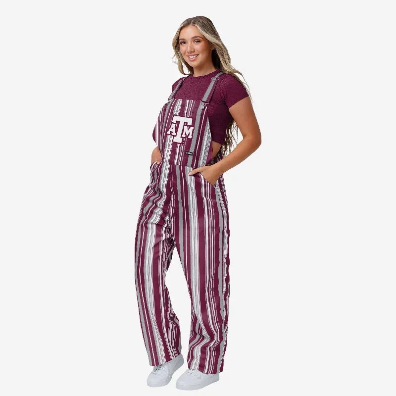 Texas A&M Aggies Womens Hyper Stripe Bib Overalls