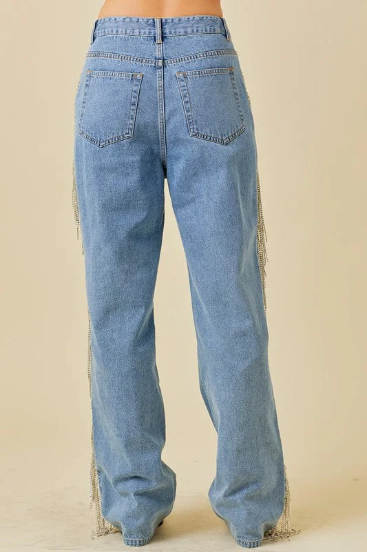 Broadway Rhinestone Denim Jeans