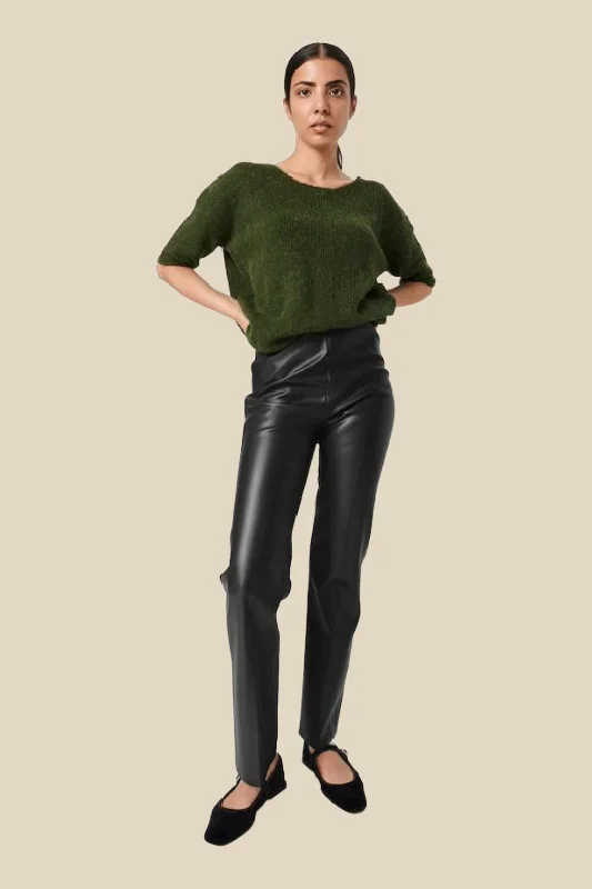 Kaylee Straight Faux Leather Pants